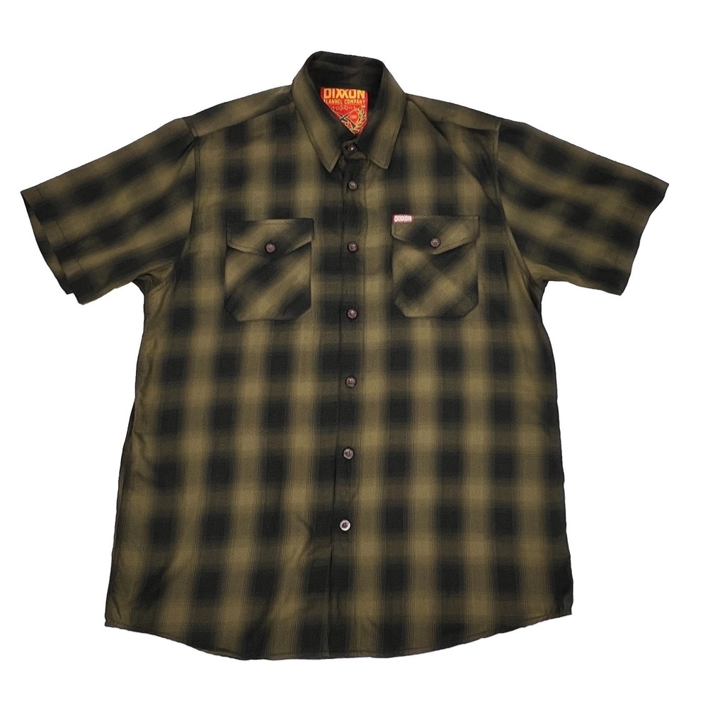 Dixxon Flannel Company The Corps Plaid Shirt Men's Large Button Up Green